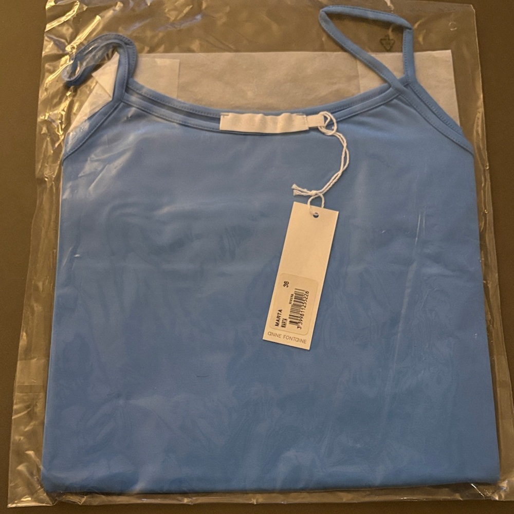 Anne Fontaine Blue Women's Spaghetti Strap Tank Top 36